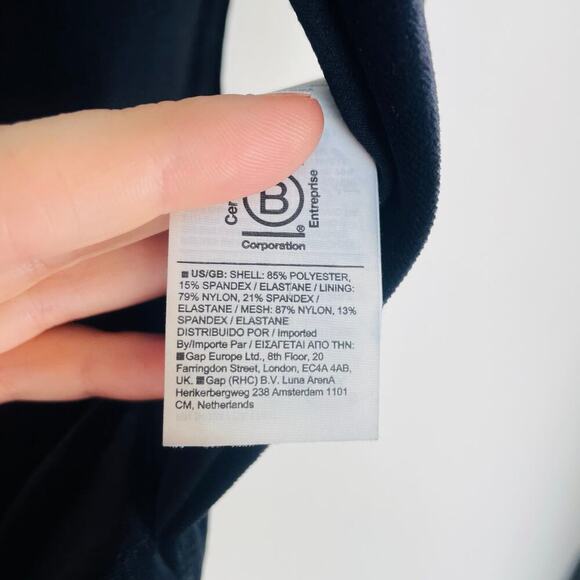 NWT Athleta Velvet Cut Out Crop in Black Size XL - Picture 5 of 8